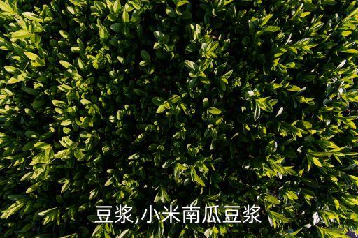 豆浆,小米南瓜豆浆