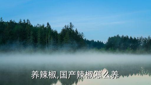 怎么养辣椒,国产辣椒怎么养?