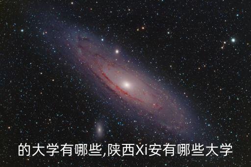 的大学有哪些,陕西Xi安有哪些大学