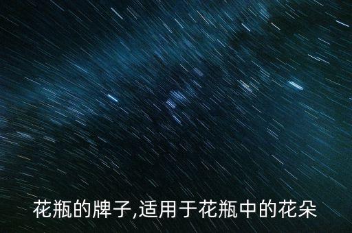 花瓶的牌子,适用于花瓶中的花朵