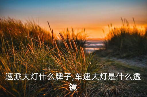 速派大灯什么牌子,车速大灯是什么透镜