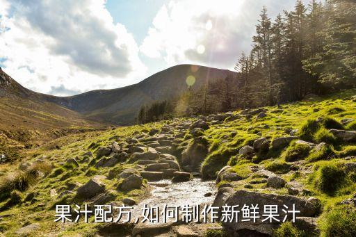 鲜榨果汁配方,如何制作新鲜果汁