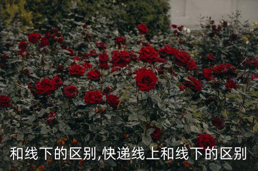 线上和线下的区别,快递线上和线下的区别
