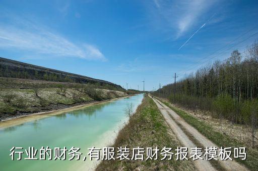 服装行业的财务,有服装店财务报表模板吗?