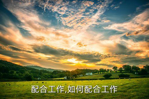 怎么配合工作,如何配合工作