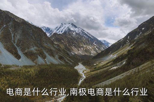慈善电商是什么行业,南极电商是什么行业?