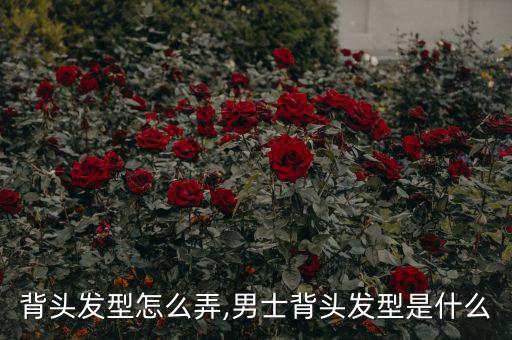 男生背头发型怎么弄,男士背头发型是什么?