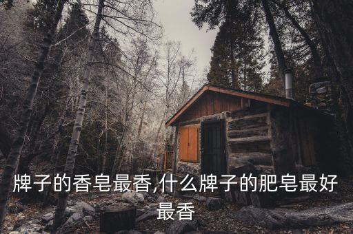 什么牌子的香皂最香,什么牌子的肥皂最好最香?