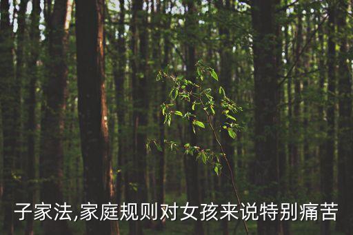 打板子家法,家庭规则对女孩来说特别痛苦