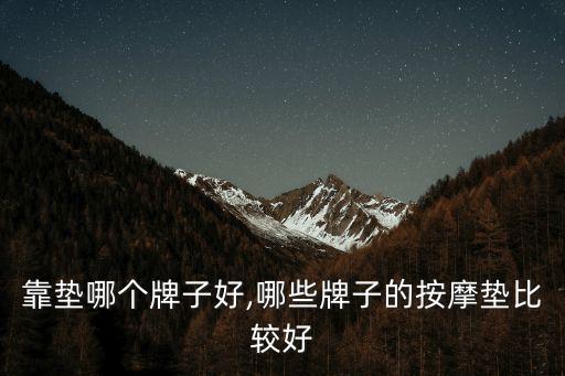靠垫哪个牌子好,哪些牌子的按摩垫比较好