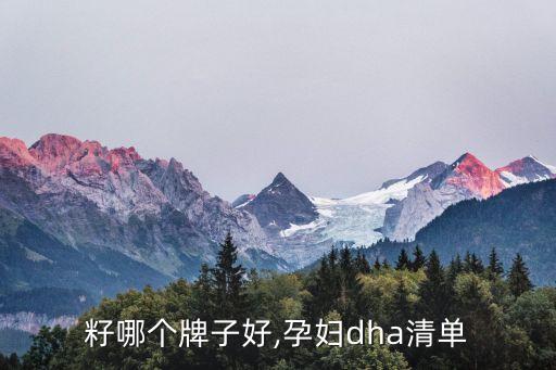 海藻籽哪个牌子好,孕妇dha清单