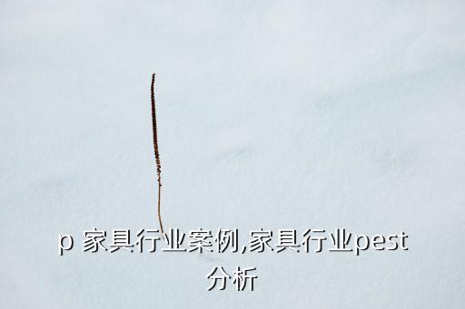 p 家具行业案例,家具行业pest分析