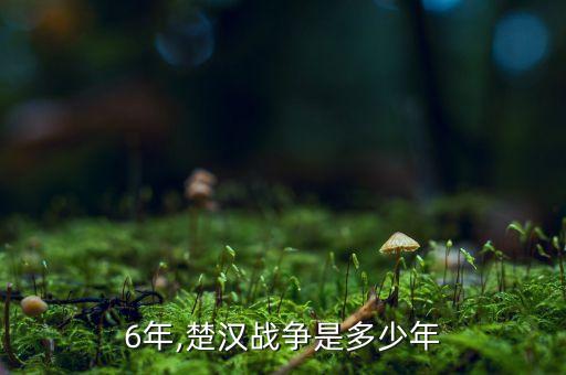 6年,楚汉战争是多少年
