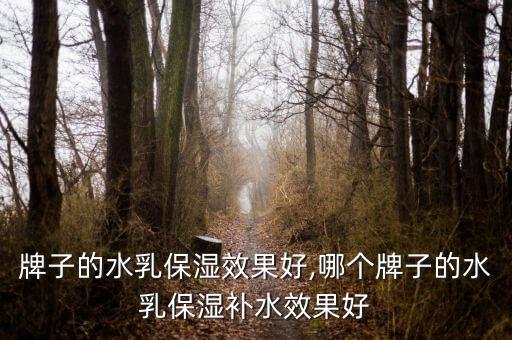 牌子的水乳保湿效果好,哪个牌子的水乳保湿补水效果好