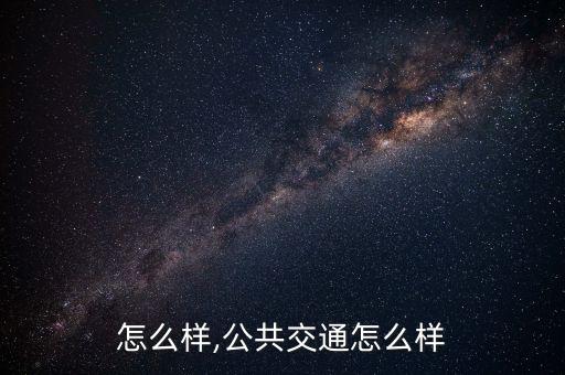 怎么样,公共交通怎么样
