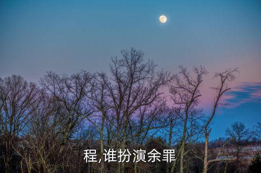 张锦程,谁扮演余罪?