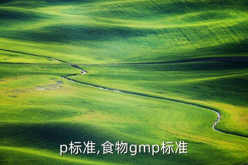 p标准,食物gmp标准