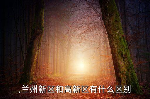 新区,兰州新区和高新区有什么区别?