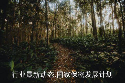 保密行业最新动态,国家保密发展计划