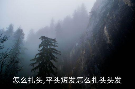 怎么扎头,平头短发怎么扎头头发