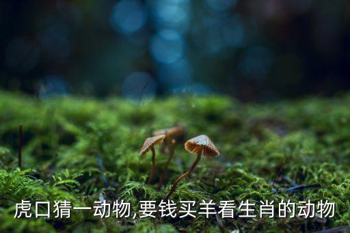 虎口猜一动物,要钱买羊看生肖的动物