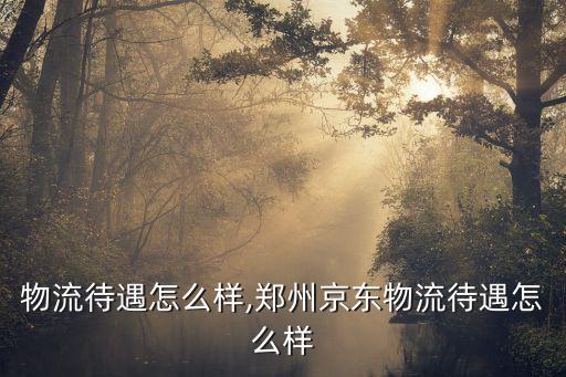京东物流待遇怎么样,郑州京东物流待遇怎么样