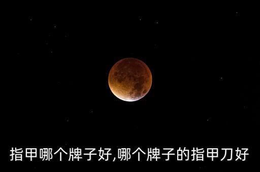 琵琶指甲哪个牌子好,哪个牌子的指甲刀好?