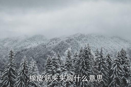 夹胸,橡皮筋夹夹胸什么意思?