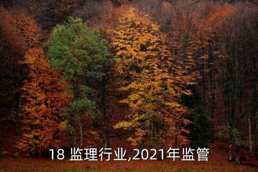 18 监理行业,2021年监管