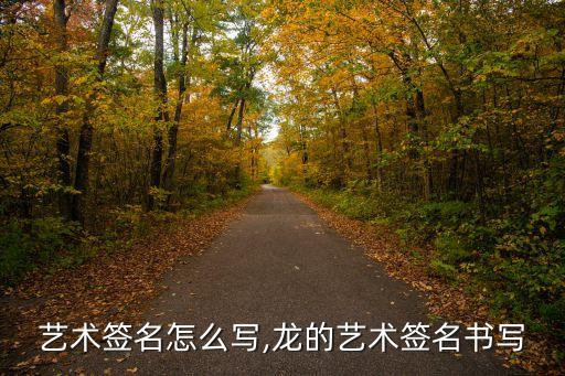 龙字艺术签名怎么写,龙的艺术签名书写