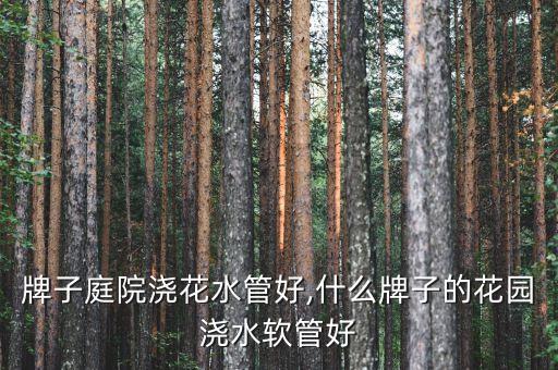 牌子庭院浇花水管好,什么牌子的花园浇水软管好