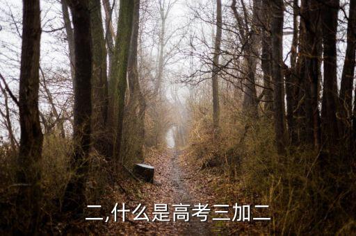三加二,什么是高考三加二?