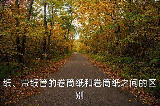 卷筒纸、带纸管的卷筒纸和卷筒纸之间的区别