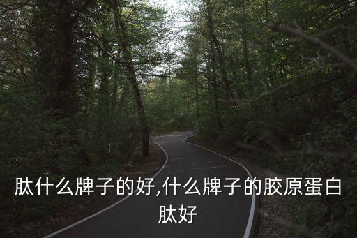 肽什么牌子的好,什么牌子的胶原蛋白肽好