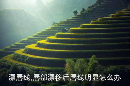 漂唇线,唇部漂移后唇线明显怎么办