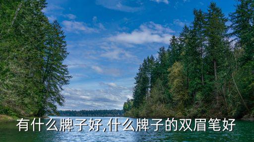 有什么牌子好,什么牌子的双眉笔好