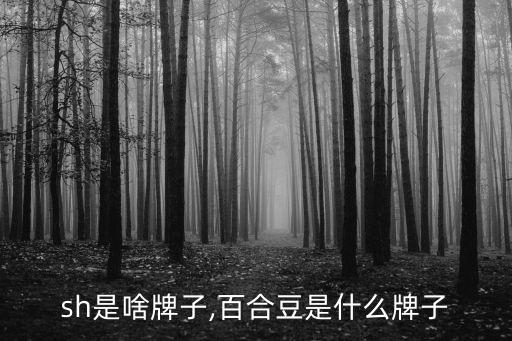 sh是啥牌子,百合豆是什么牌子