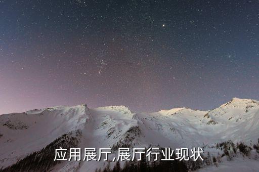 行业应用展厅,展厅行业现状