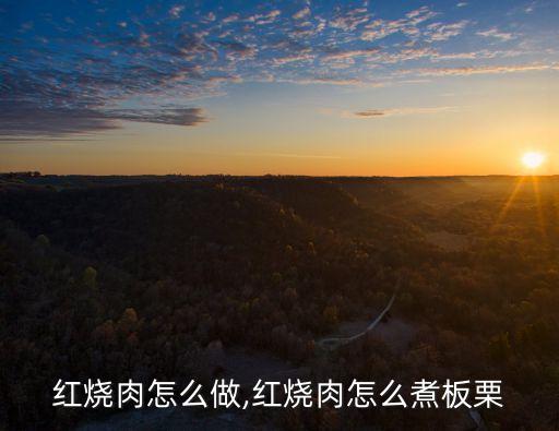 红烧肉怎么做,红烧肉怎么煮板栗