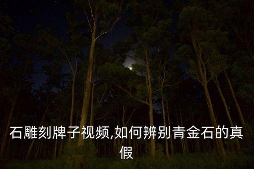 青金石雕刻牌子视频,如何辨别青金石的真假?