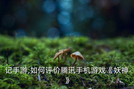 记手游,如何评价腾讯手机游戏《妖神》