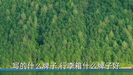 纹面写的什么牌子,行李箱什么牌子好?