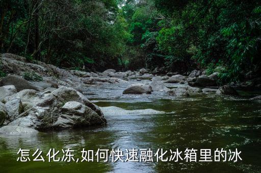 冰箱怎么化冻,如何快速融化冰箱里的冰?
