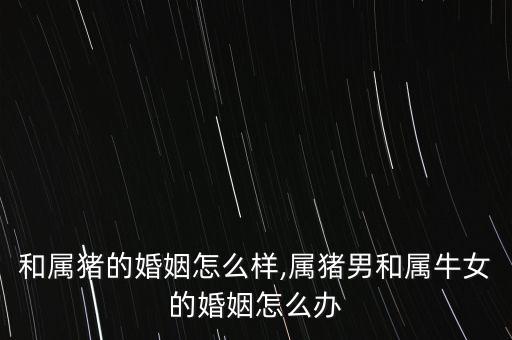 属牛和属猪的婚姻怎么样,属猪男和属牛女的婚姻怎么办?