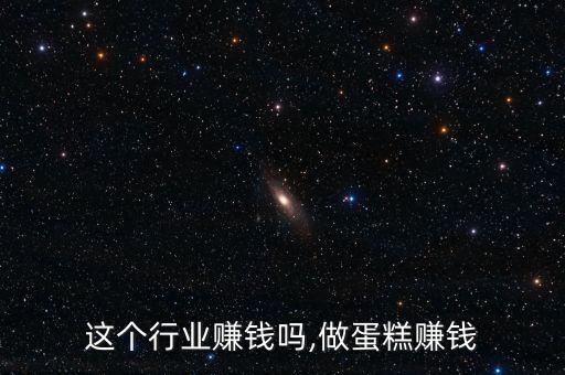 这个行业赚钱吗,做蛋糕赚钱