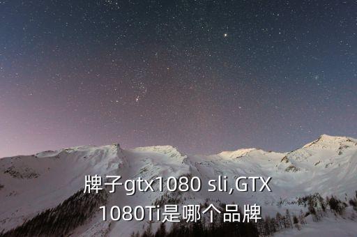 不同牌子gtx1080 sli,GTX 1080Ti是哪个品牌?