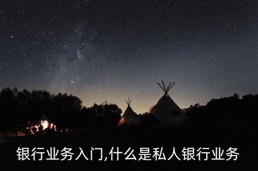 外资银行业务入门,什么是私人银行业务?