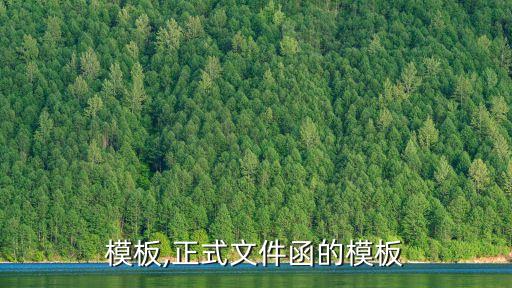 模板,正式文件函的模板