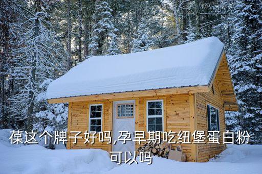 葆这个牌子好吗,孕早期吃纽堡蛋白粉可以吗