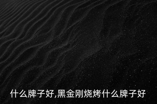 什么牌子好,黑金刚烧烤什么牌子好